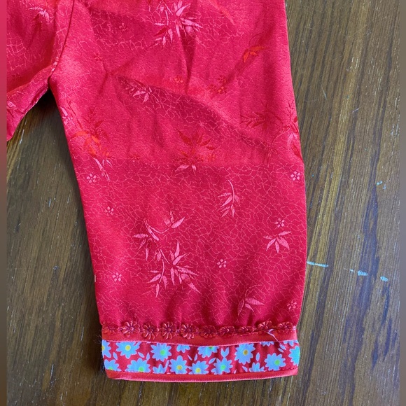 Traditional Red Silk 2 Piece Chinese New Year Suit - 12 Months - Picture 5 of 6